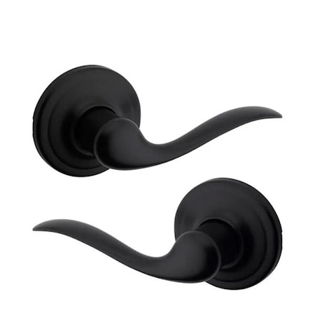 Kwikset Kwikset: Tustin Passage Lever with Round Rose / Iron Black KWS-720TNL-RDT-514